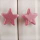 Pink Star Crackle Ceramic Knob